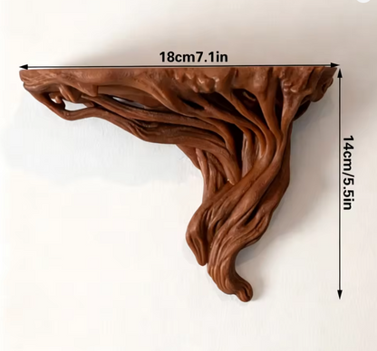 Tree Root-Shaped Wall Shelf