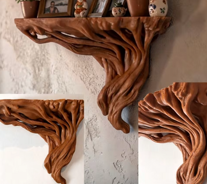 Tree Root-Shaped Wall Shelf